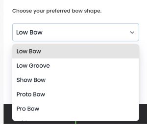 Osaka Custom Pro Bow types