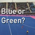 blue or green hockey field?